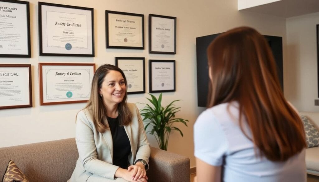 Сертифициран НЛП коуч провежда сесия за справяне с тревожност